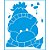 STRN-008 - STENCIL RETANGULAR NATAL - URSO - Imagem 1