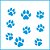 ST-X-157 - STENCIL - ESTAMPA DE PATAS - Imagem 1