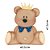 APM8-0631 - APLIQUE EM MDF - URSO DE COROA MARINHO - Imagem 1