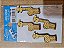 APM3-199- APLIQUE EM MDF - GIRAFA - Imagem 1