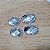 Chaton Oval 24x12mm - Pacote com 6 unidades- Branco - Imagem 2