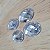 Chaton Oval 24x12mm - Pacote com 6 unidades- Branco - Imagem 1