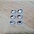 Chaton Oval 14x10mm - Pacote com 26 unidades- Branco - Imagem 1