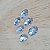 Chaton Oval 14x10mm - Pacote com 26 unidades- Branco - Imagem 2