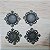 Tag para Chaton Redondo 12mm - Pacote com 06 unidades-  Ouro velho - Imagem 1