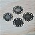 Tag para Chaton Oval 14x10mm - Pacote com 06 unidades-  Ouro velho - Imagem 1