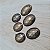 Chaton Oval 18x14mm - Pacote com 26 unidades-  Ouro Velho - Imagem 2