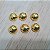 Chaton Redondo 12mm - Pacote com 26 unidades-  Ouro - Imagem 1