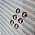 Chaton Redondo 10mm - Pacote com 25 unidades-  Prata Envelhecida - Imagem 2