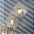 Cartela com 4 Adesivos Redondo com Pedraria e strass - 3,0cm Branco/Prata - Imagem 1