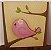 DHPM5-210 - QUADRO DECORATIVO 3D - PASSARO ROSA - Imagem 1