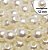 Perola Abs 12mm Furo Passante Creme 50g - Imagem 1