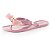 Chinelo Rasteirinha Feminino Infantil Com Lacinho Duplo Coroa Princesa - Imagem 1