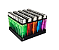 Isqueiro Chama - C/ Pedra - Display 50 Und - Imagem 1