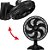 Ventilador 2 em 1 Arno Turbo Force Preto VF42 - Imagem 7