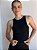 Regata Fitness em Poliamida - Preta - Imagem 1