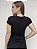 Blusa tech modal decote V preta - Imagem 3