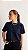 camisa feminina 100% algodão azul marinho - Imagem 3
