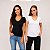 kit 3 blusas de viscose decote V - Imagem 6