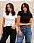 KIT 2 BLUSAS BABY LOOK DE VISCOSE - Imagem 1