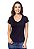 BLUSA DECOTE V DE VISCOSE PRETA - Imagem 1