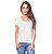 blusa tech modal decote V cor branca - Imagem 8