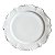PRATO SOBREMESA PORCELANA FANCY BRANCO - Imagem 1