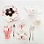 CONJUNTO 6 PRATOS SOBREMESA PORCELANA BORBOLETAS - Imagem 3