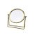 ESPELHO DECORATIVO EM METAL DOURADO COM BASE - Imagem 1