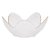 BOWL DE CRISTAL MARTELADO COM BORDA DOURADA FLOR - Imagem 2