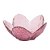 BOWL DE CRISTAL MARTELADO COM BORDA DOURADA FLOR ROSA - Imagem 3