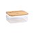 ORGANIZADOR TRANSPARENTE COM TAMPA DE BAMBU 6L - Imagem 1