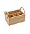 PORTA TALHER E UTENSÍLIOS  DE BAMBU COM ALÇA NATURAL - Imagem 1