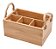 PORTA TALHER E UTENSÍLIOS  DE BAMBU COM ALÇA NATURAL - Imagem 2