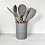 KIT DE UTENSÍLIOS PARA COZINHA 9 PEÇAS CINZA - Imagem 2