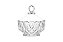 POTICHE DECORAT CAMELIA 15,5CM - Imagem 1