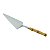 ESPÁTULA PARA BOLO DE AÇO INOX COM CABO DE PLÁSTICO BAMBU NATURAL LUXO 28cm - Imagem 1