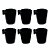 MINI CANECA CERÂMICA BLACK 6 PEÇAS 80ML - Imagem 1