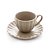 CONJUNTO 2 XÍCARAS CAFÉ DE PORCELANA PÉTALA  AREIA 90ml - Imagem 1