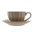CONJUNTO 2 XÍCARAS CHÁ DE PORCELANA PÉTALA AREIA 160ML - Imagem 5