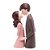 ESTATUETA CASAL DECORATIVO NAMORANDO DE RESINA - Imagem 3