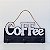 PLACA COFFEE COM 3 GANCHOS PARA XÍCARAS OU ACESSÓRIOS - Imagem 1