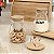 POTE PERSONALIZADO GLASS TAMPA DE BAMBU BISCOITO 1,1 L - Imagem 1