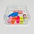 ORGANIZADOR DE GAVETAS CLEAR MULTIUSO 15X15CM - Imagem 4