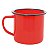 CANECA REVESTIDA DE FERRO ESMALTADO VERMELHA 360 ML - Imagem 1