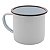 CANECA REVESTIDA DE FERRO ESMALTADO BRANCA 150 ML - Imagem 1