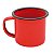 CANECA REVESTIDA DE FERRO ESMALTADO VERMELHA 150 ML - Imagem 1