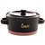 MINI CAÇAROLA CERÂMICA LOVE PRETO E ROSA 16 CM - Imagem 2