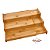 RACK ORGANIZADOR EXTENSÍVEL TRÊS NÍVEIS DE BAMBU 22x22x8,5 - Imagem 3