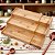 RACK ORGANIZADOR EXTENSÍVEL TRÊS NÍVEIS DE BAMBU 22x22x8,5 - Imagem 1